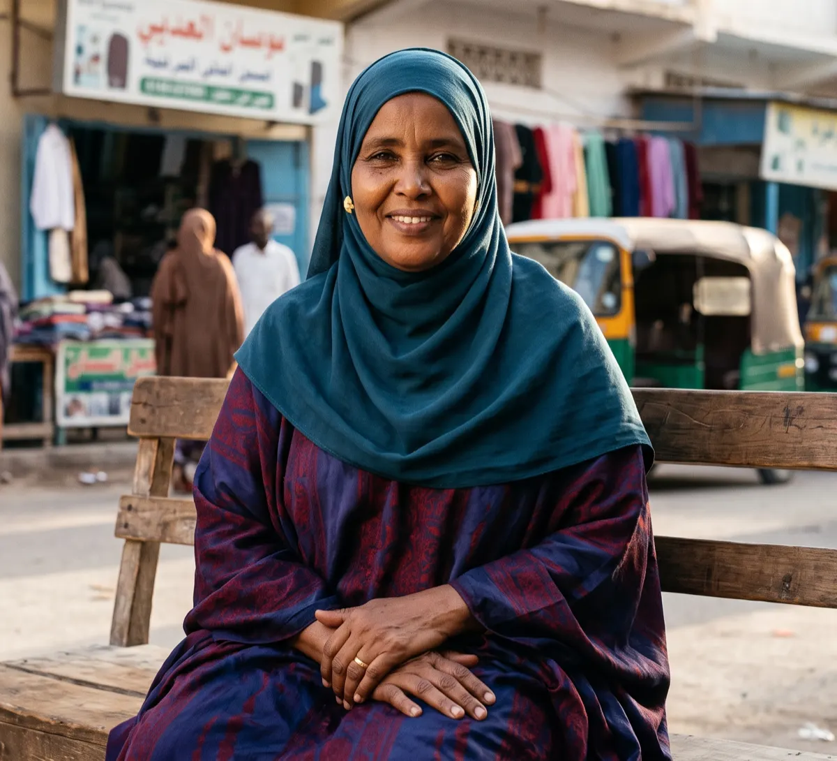 A Daallo Milk customer in Somalia